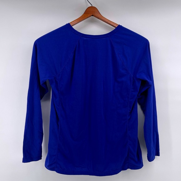 LRL Lauren Ralph Lauren Womens Blue Crew Neck Long Sleeve Athletic Shirt XL - Picture 5 of 5